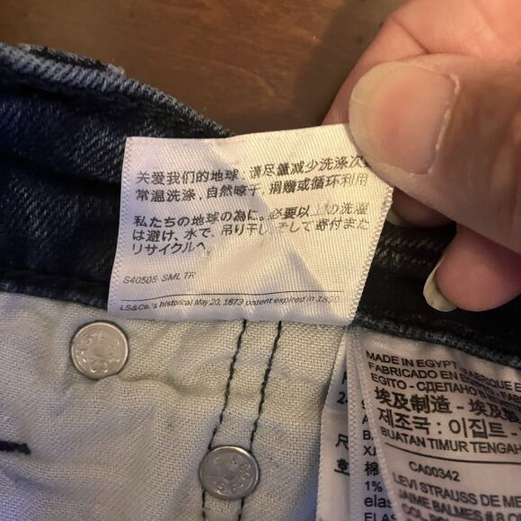 Levi's 514 Straight Blue Jeans Men's Size 33x30 Dark Wash Denim Black Label EUC - Picture 16 of 16